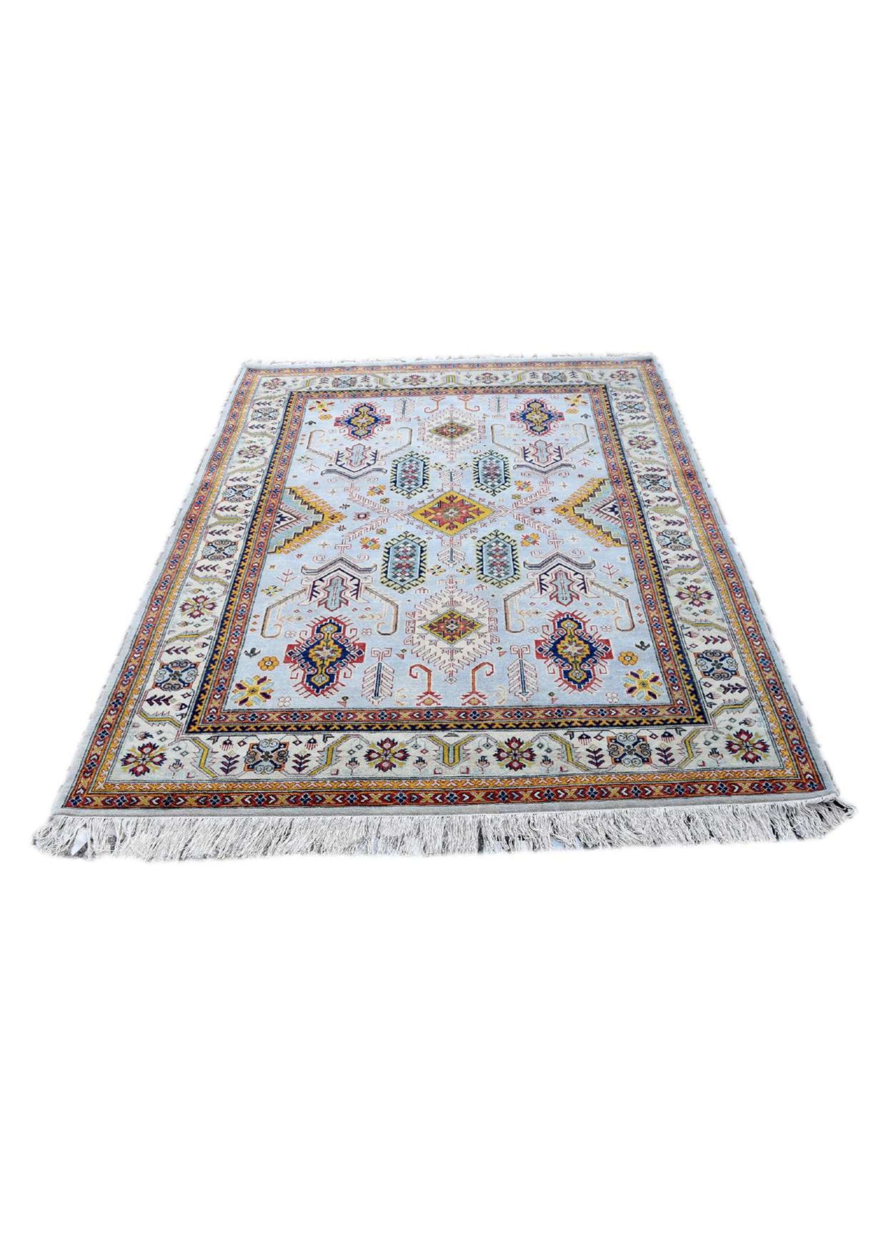 Hand-Knotted Contemporary Oushak Wool Area Rug
