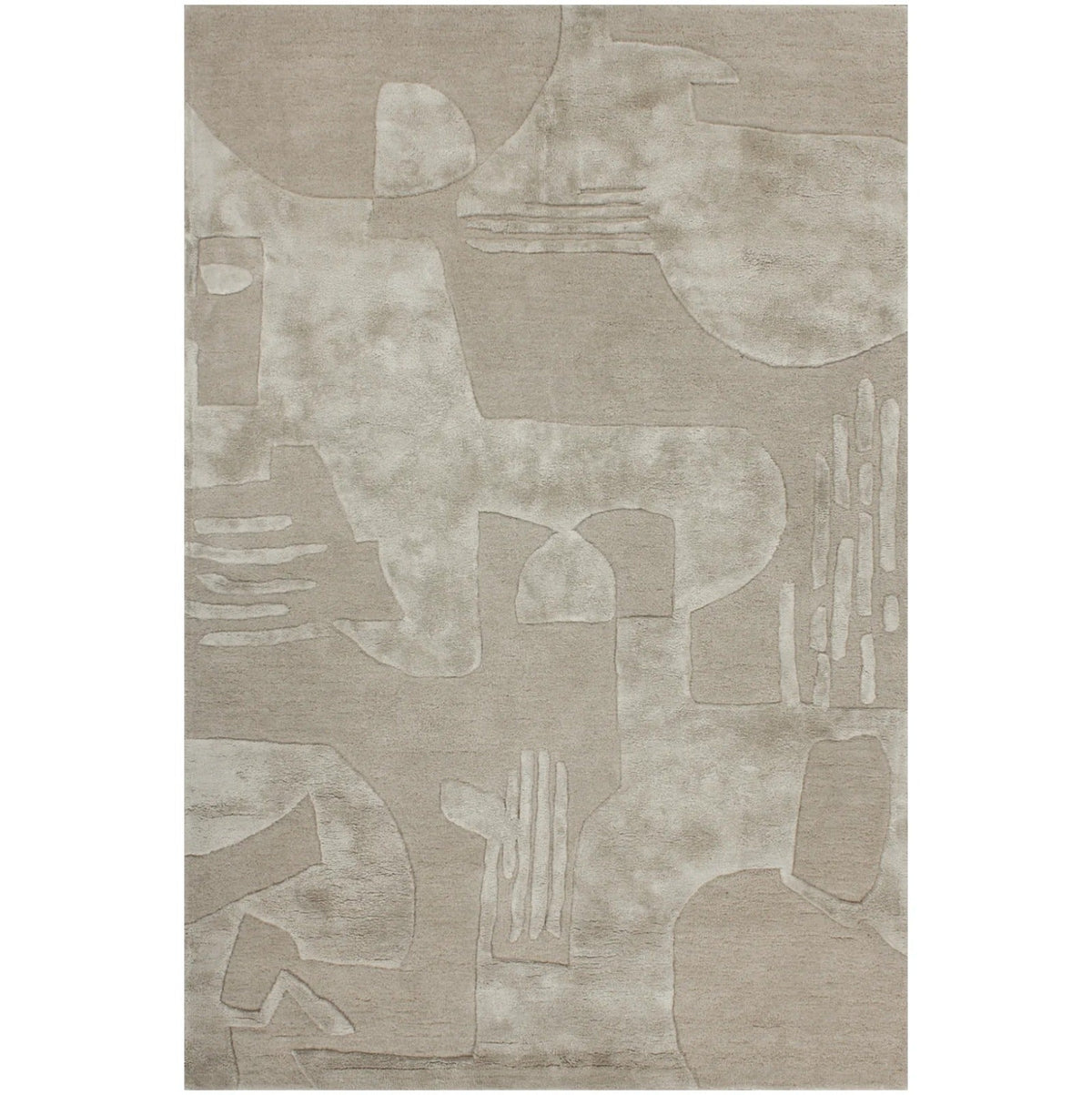 Dark Beige Color Modern Design Rug For Luxurious Home-Bisha Rugs