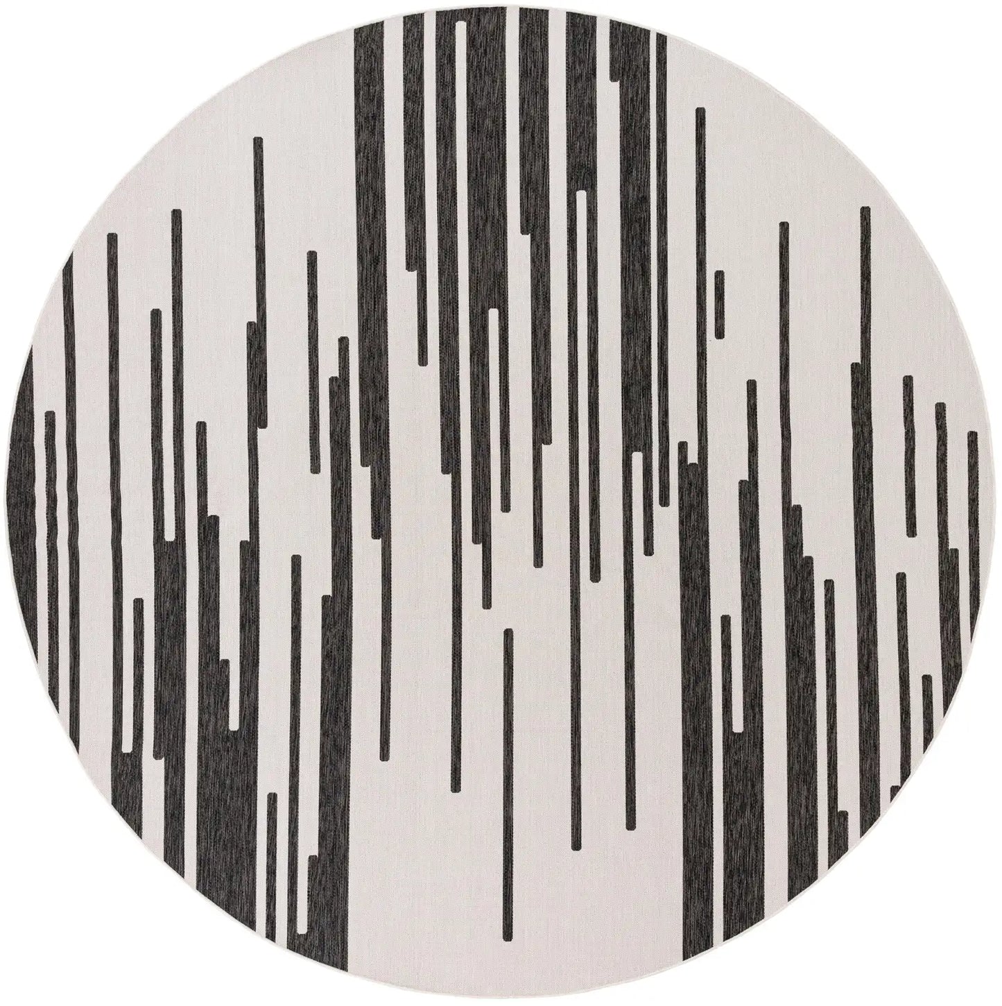 Black-and-White Round Rug for your Space