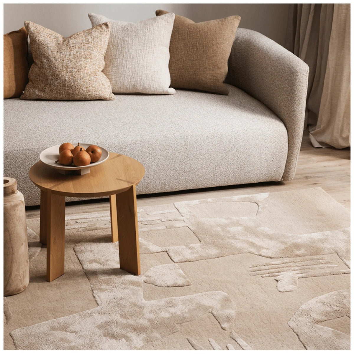 Dark Beige Color Modern Design Rug For Luxurious Home-Bisha Rugs