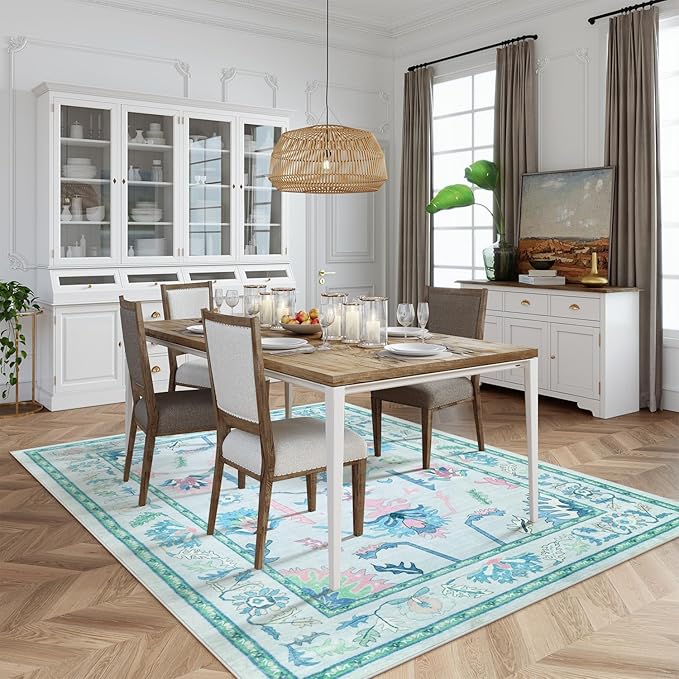 Living Room Oushak Wool Area Rug