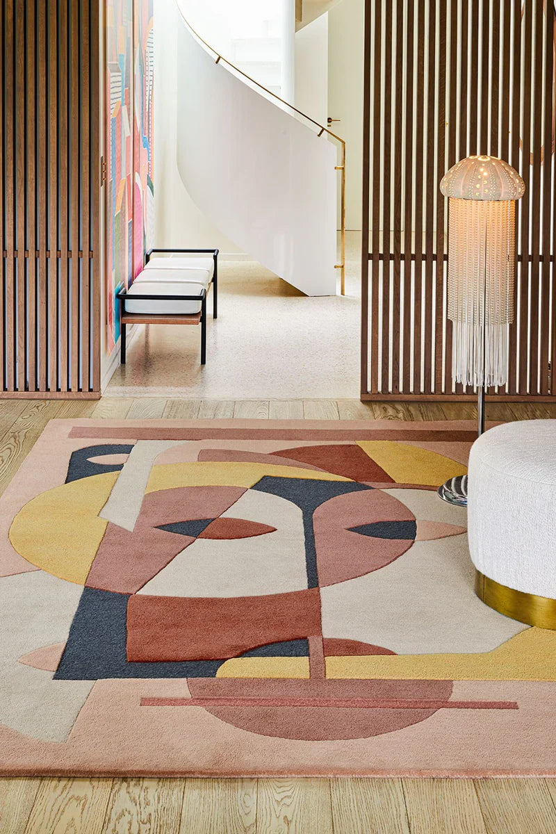 Colorful Geomatrical Design Rugs -Bisha Rugs
