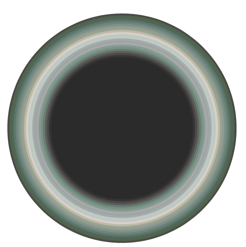 Concentric Round Hand-Tufted Modern Rug-bisha-rugs