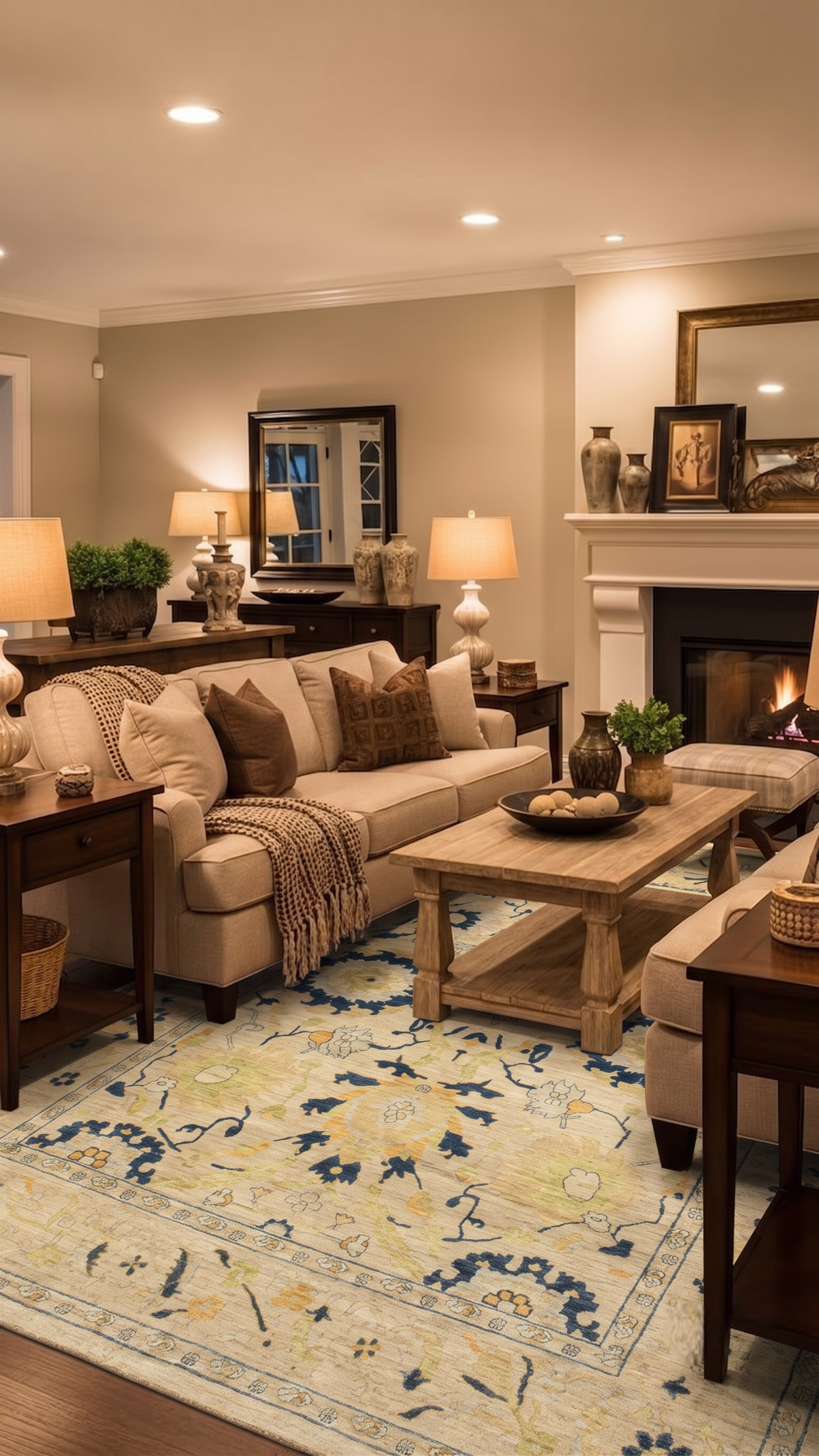 The Quietude Handwoven Traditional Oushak Rug