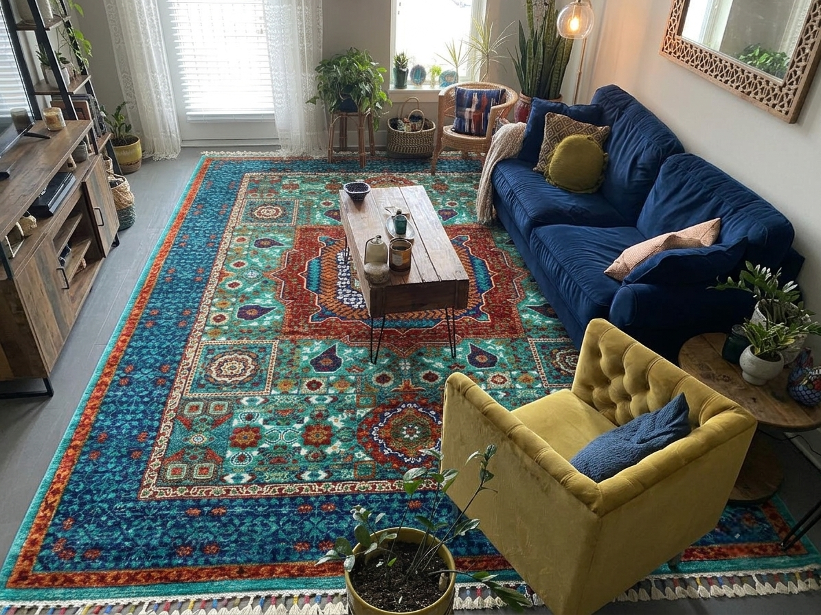 Mamluk Design Persian Rug