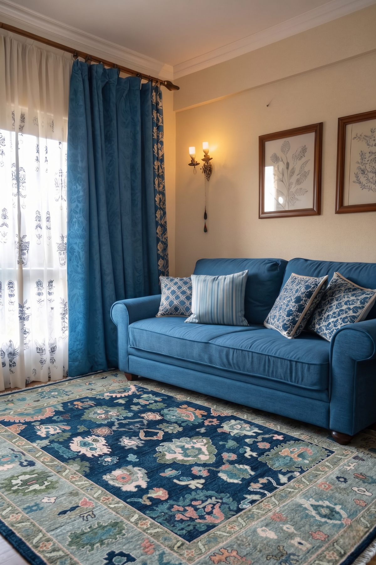 KINGSWELL Turkish Oushak Wool Area Rug