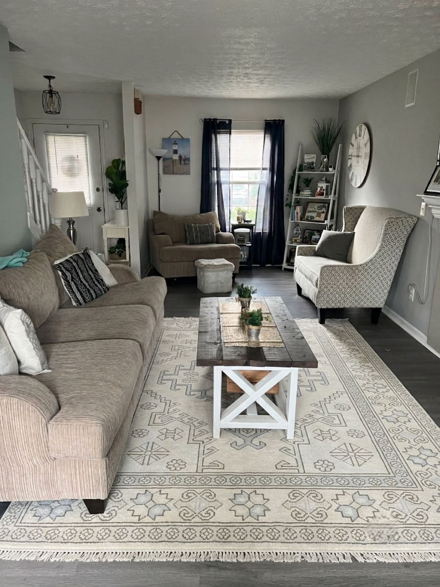 Doveshire Hand-Knotted Oushak Area Rug
