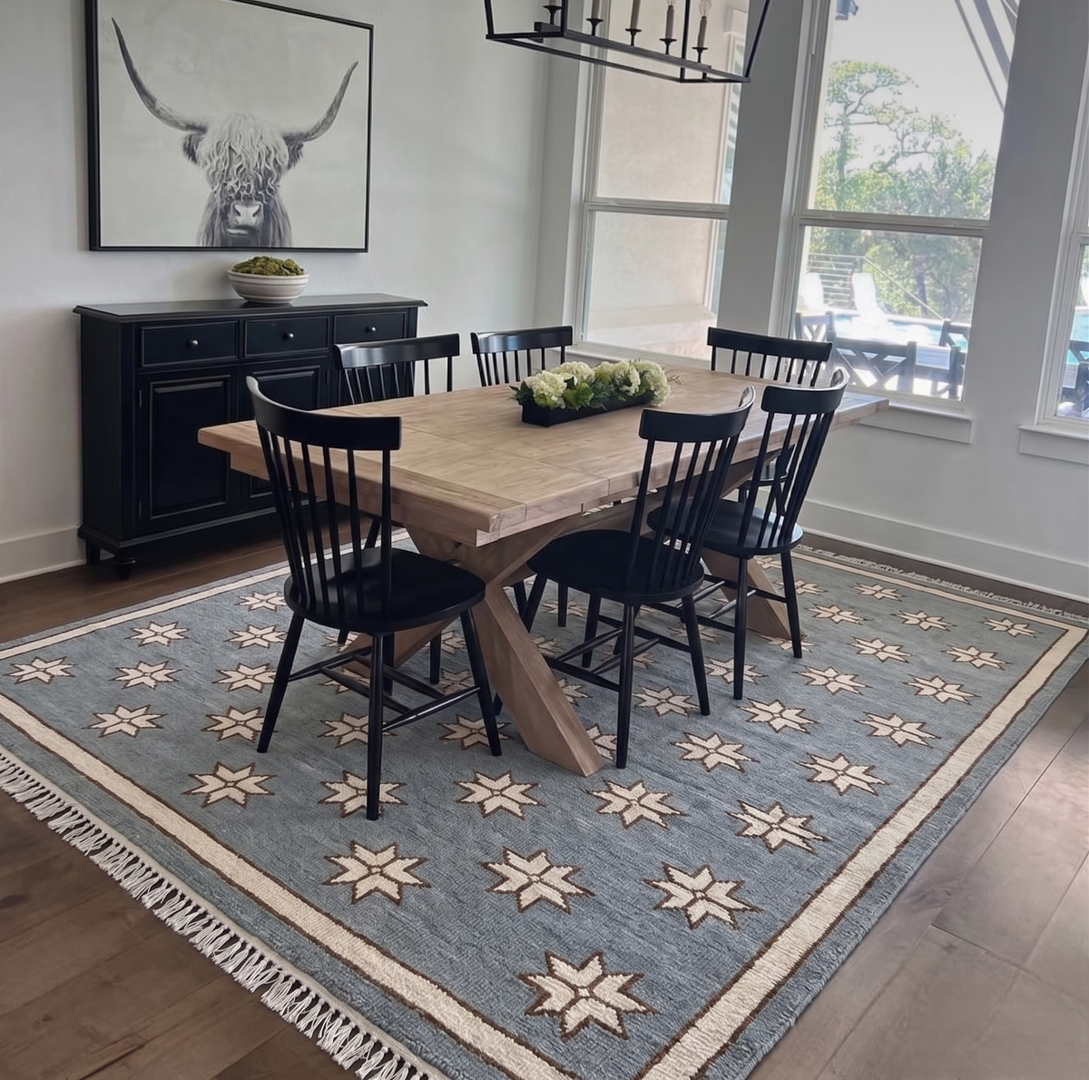 The Elaris Hand-Knotted Oushak Wool Rug