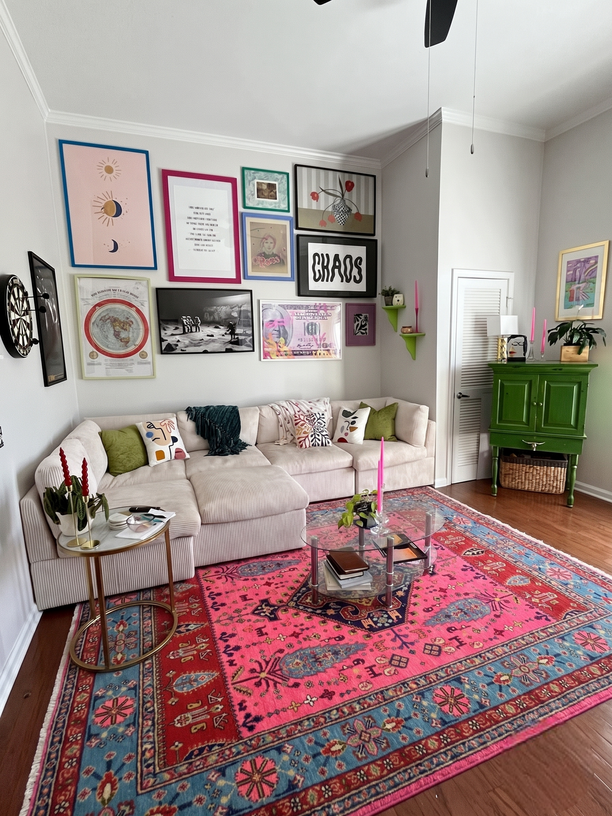 Light Pink Color Vintage Oushak Wool Area Rug