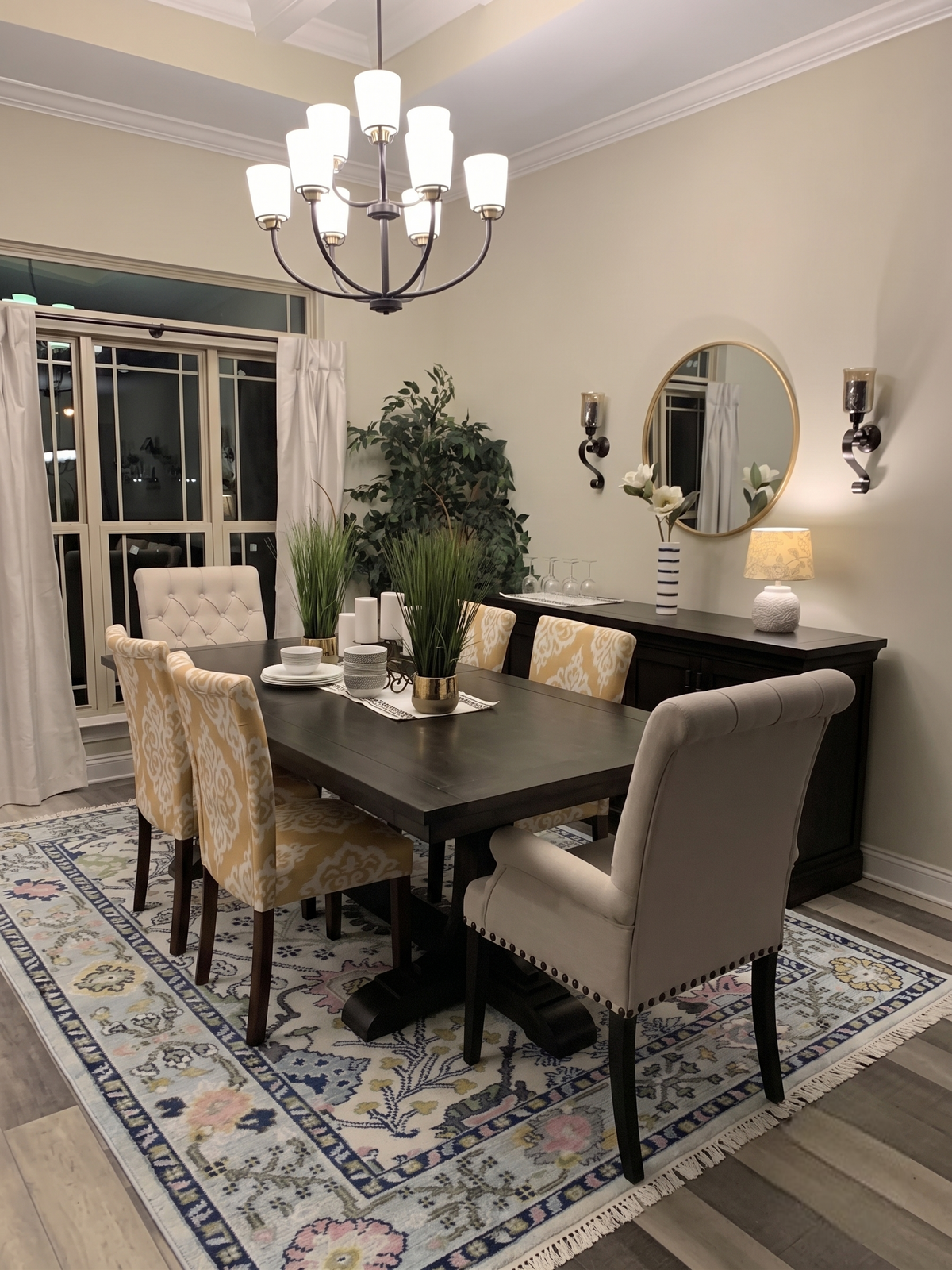 Elden Grove Hand Knotted Oushak Wool Rug