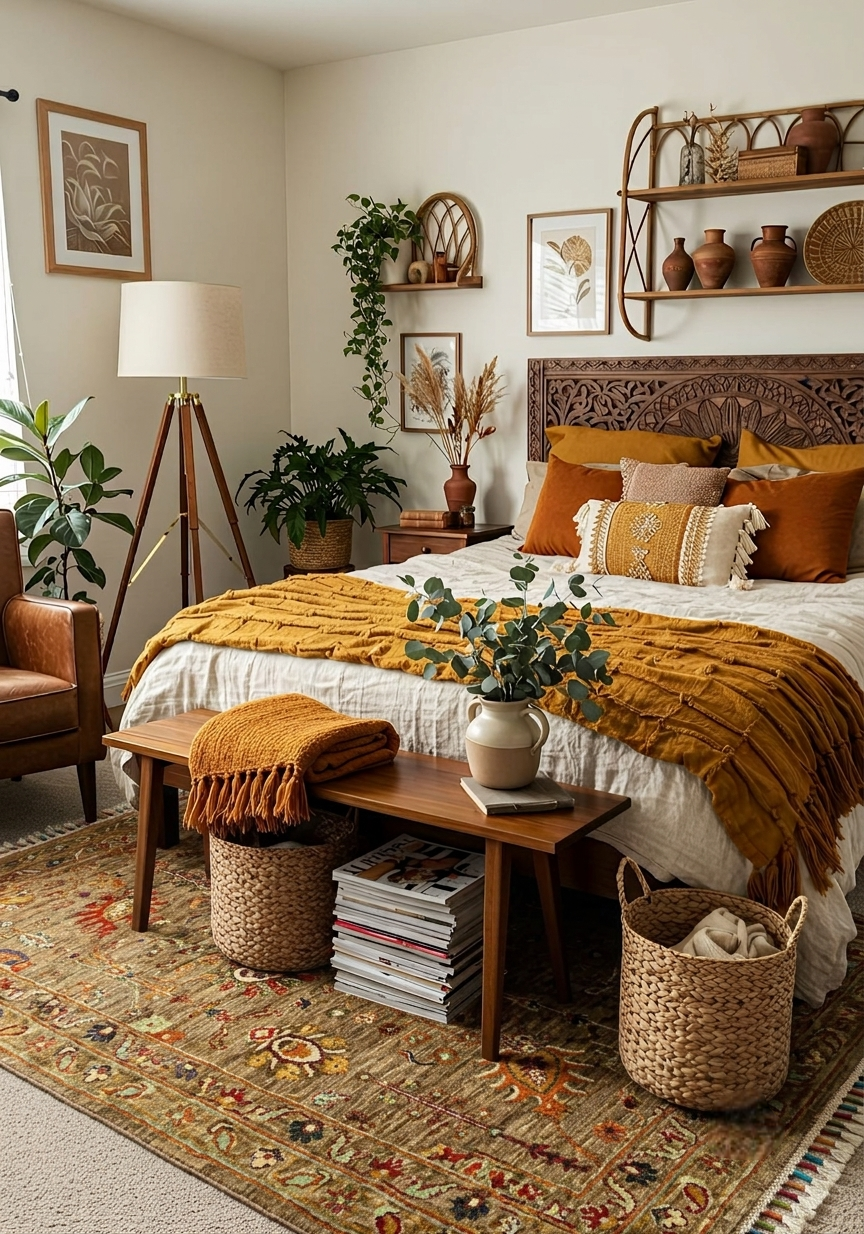 Floral Bidjar Design Persian Rug