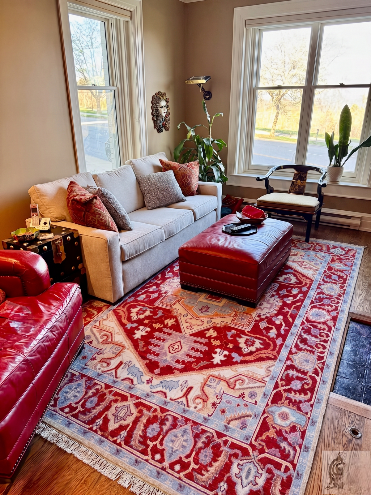 Pomegranate Fade Turkish Oushak Rug