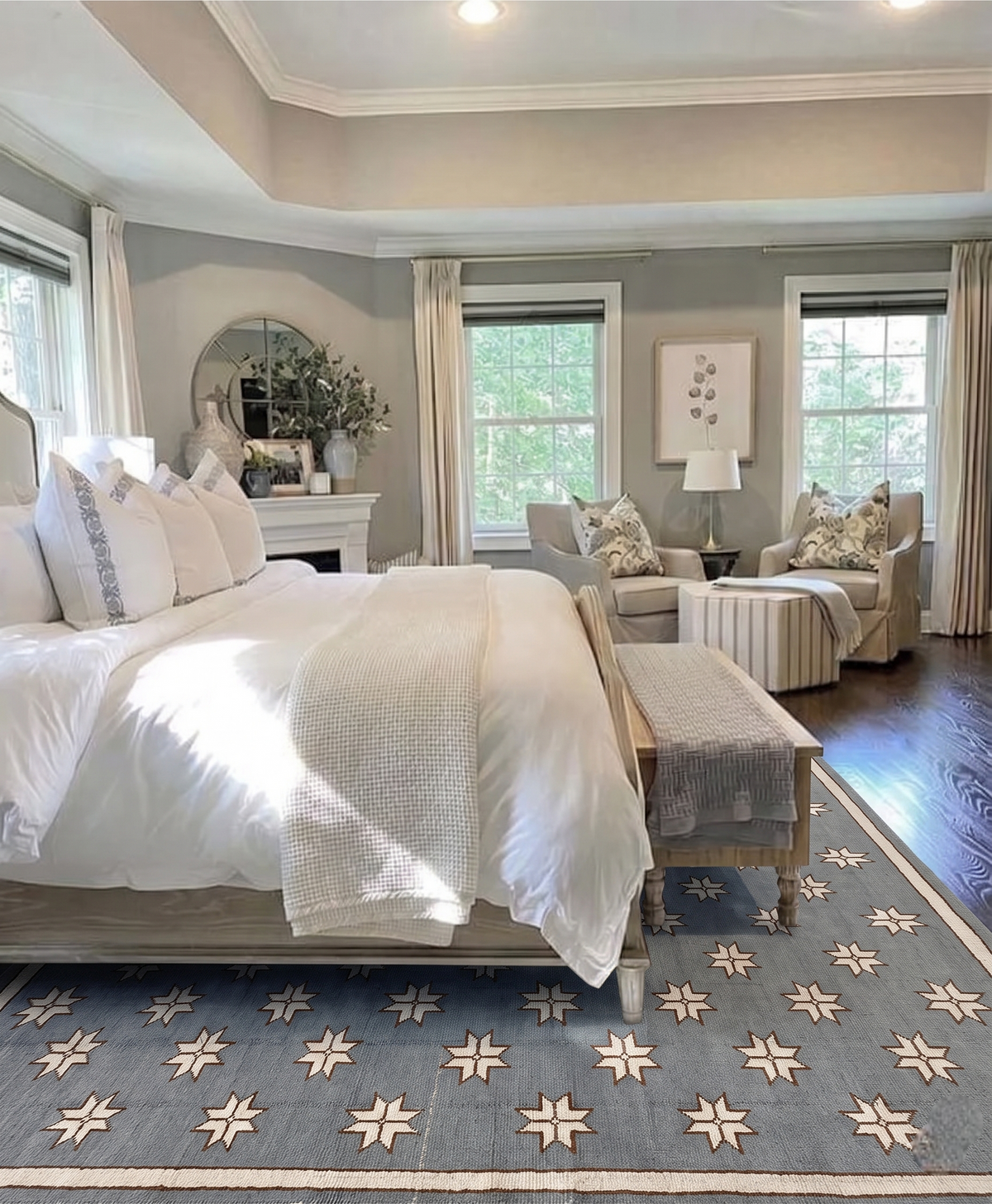 The Elaris Hand-Knotted Oushak Wool Rug