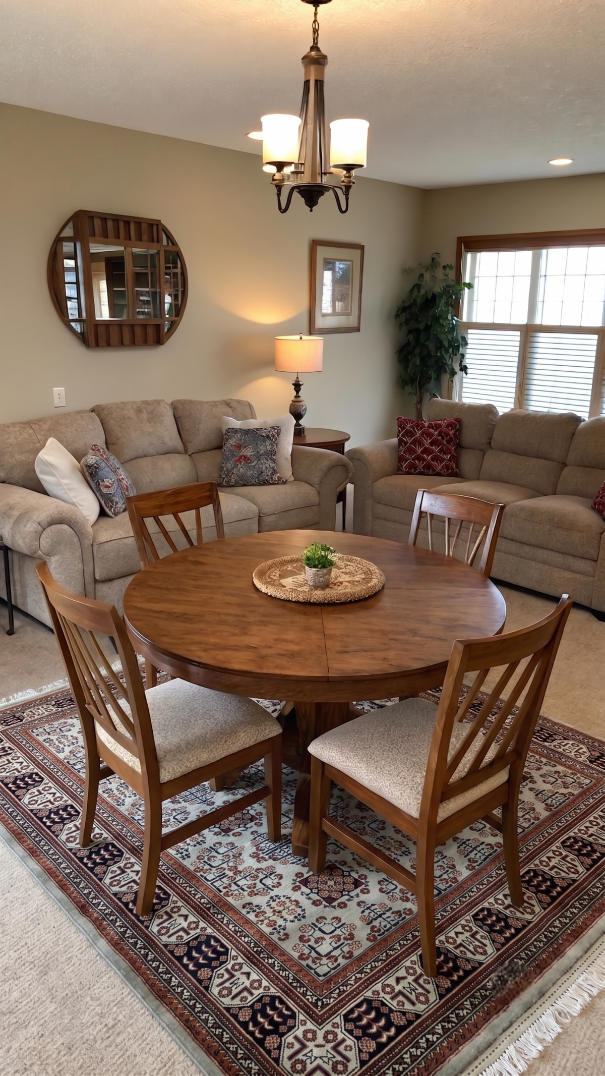 The Alabaster Gul Geometric Tribal Area Rug - Ivory & Mahogany Hand-Knotted Afghan Bokhara Wool Rug
