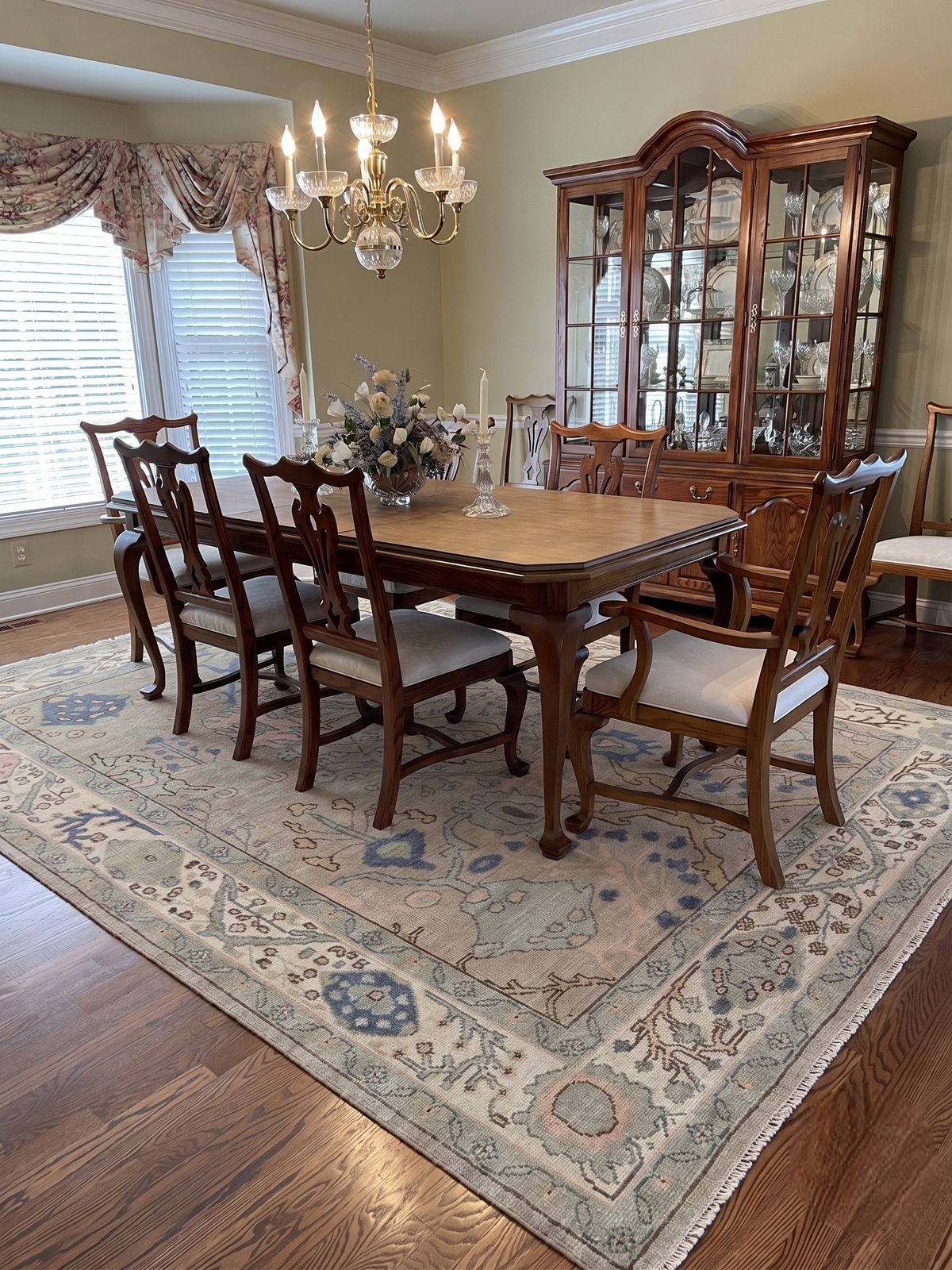 Marwood Vale Elegant Oushak Wool Area Rug