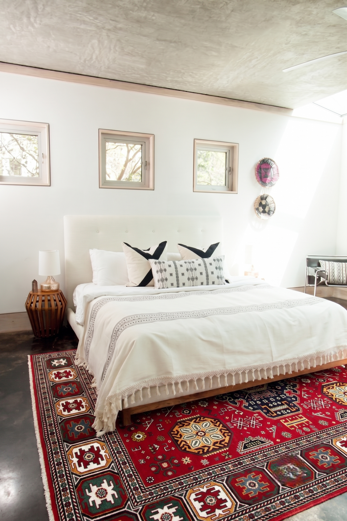 The Crimson Avian Heritage Rug - Tribal Geometric Medallion Hand-Knotted Afghan Kazak Wool Area Rug
