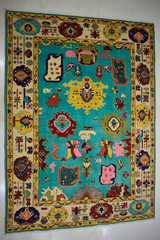 IMPERIAL FIELD Turkish Oushak Wool Area Rug
