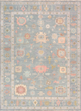 The Orvella Hand Knotted Oushak Wool Area Rug