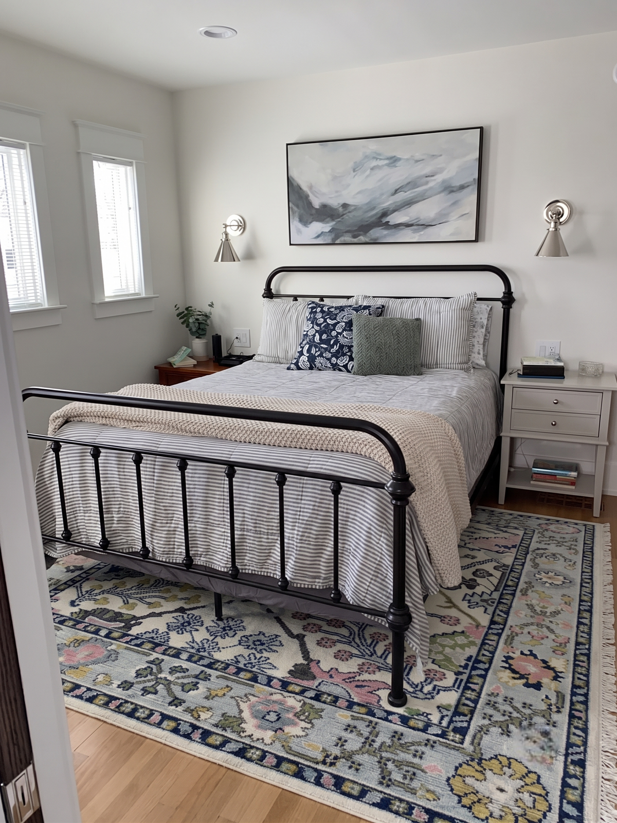 Elden Grove Hand Knotted Oushak Wool Rug