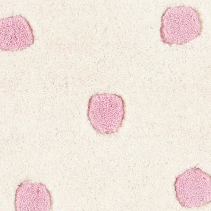 Pink Color Round Rug for Bedroom, Bathroom and Living Room