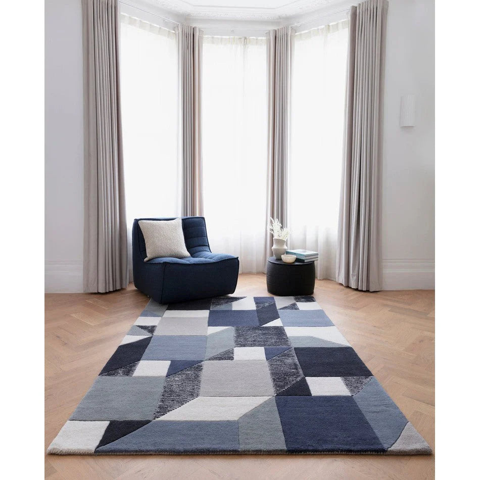 Matrix Memphis Geometric Design Rug -Bisha Rugs