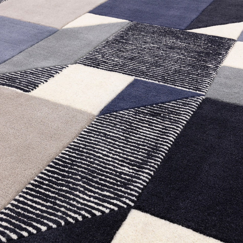 Matrix Memphis Geometric Design Rug -Bisha Rugs