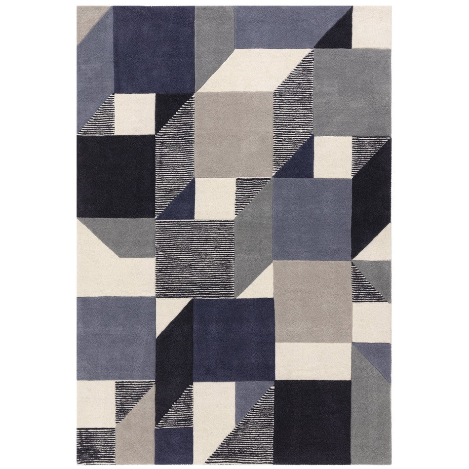 Matrix Memphis Geometric Design Rug -Bisha Rugs
