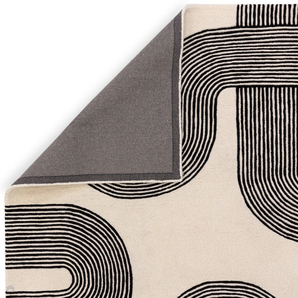 Arches Modern Geometric Hand-Tufted High-Density Soft Textured Rug -Bisha Rugs