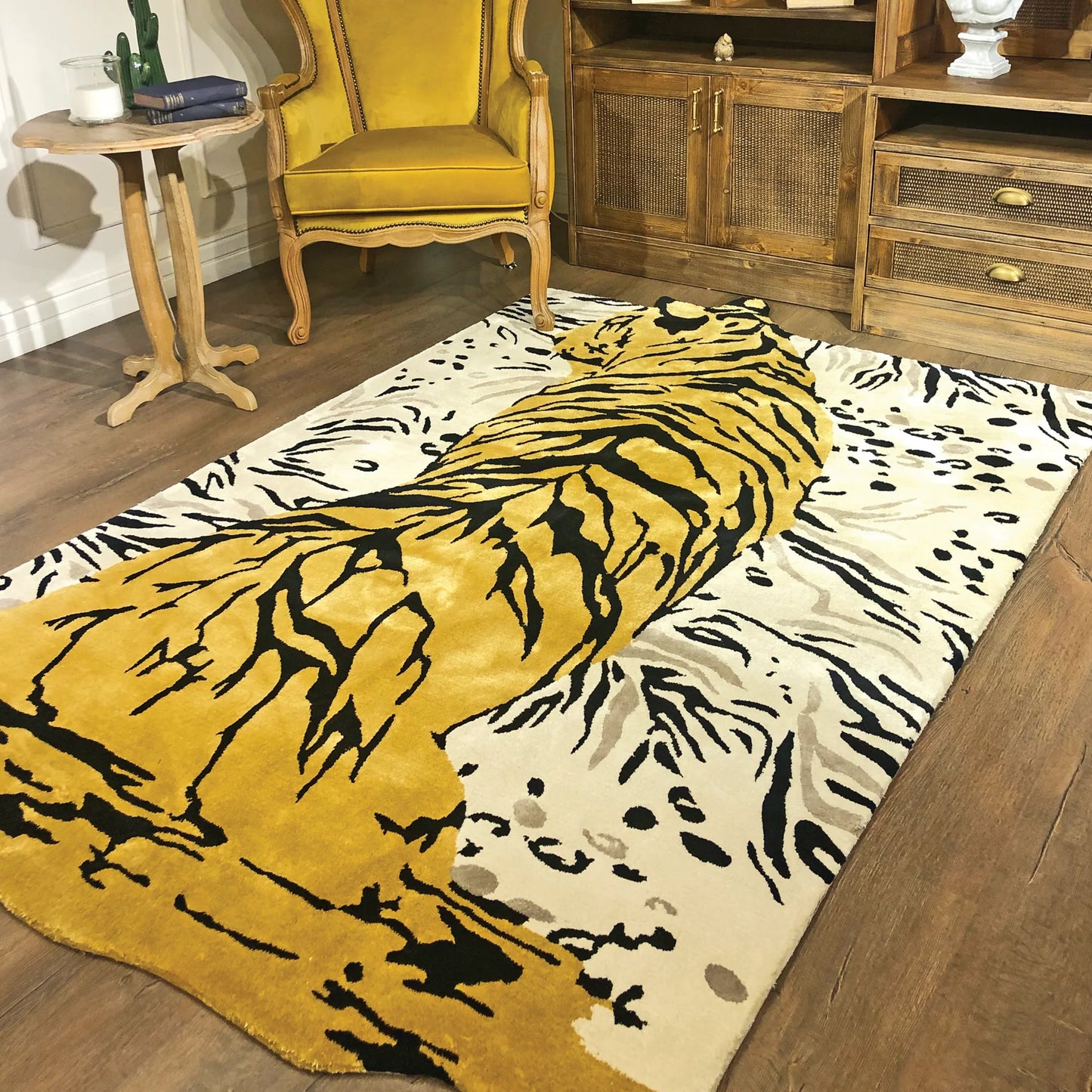Handmade Custom Tiger Bespoke Tufted Rugs -Bisha Rugs 002