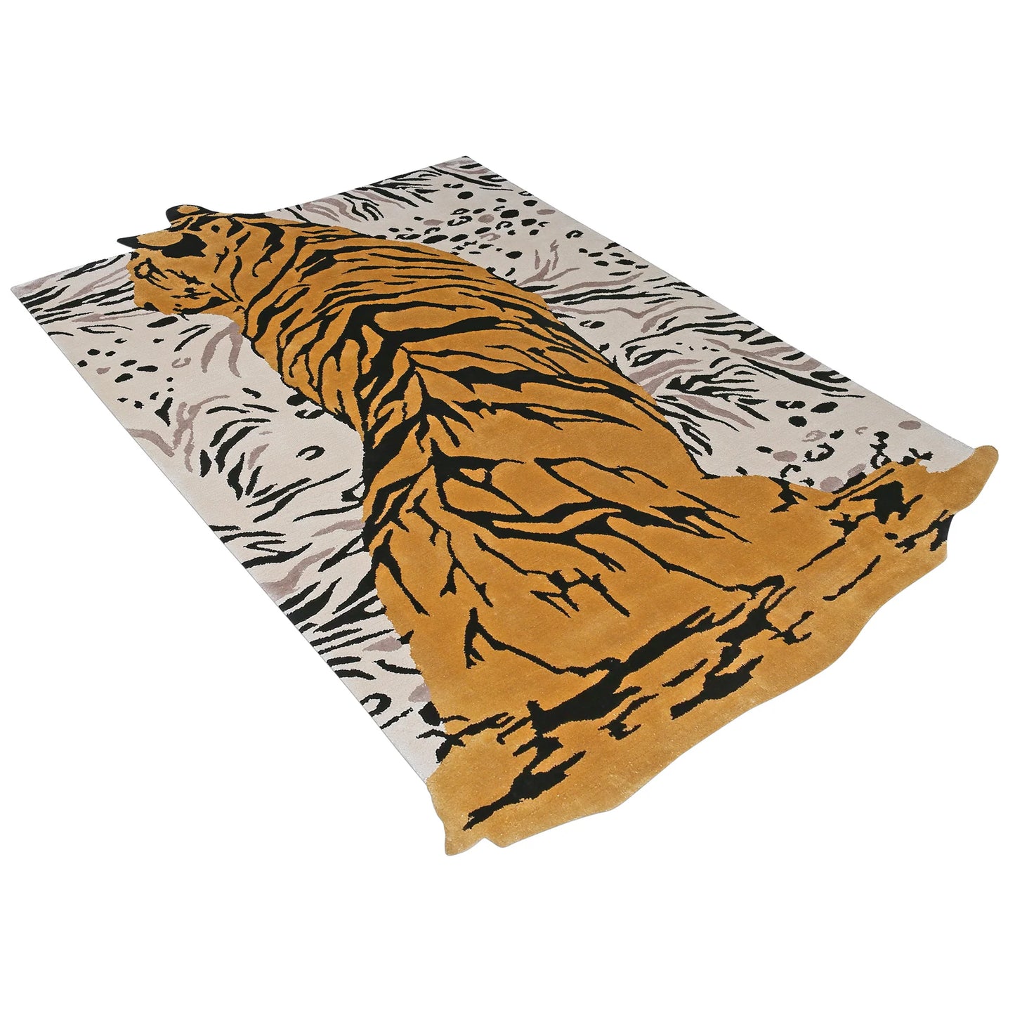 Handmade Custom Tiger Bespoke Tufted Rugs -Bisha Rugs 002