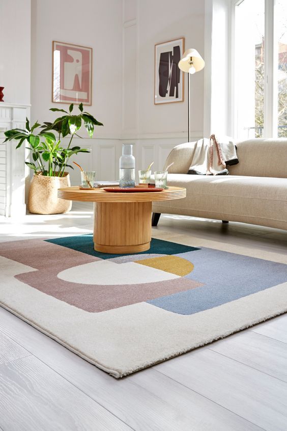 Multicolor Modern Design Area Rug 006