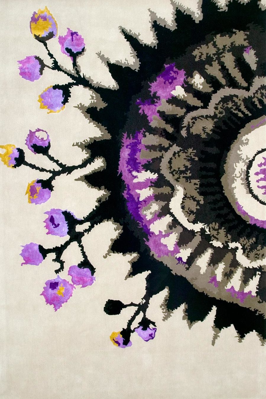 Moon Shadow Modern Design Hand-Tufted Rug