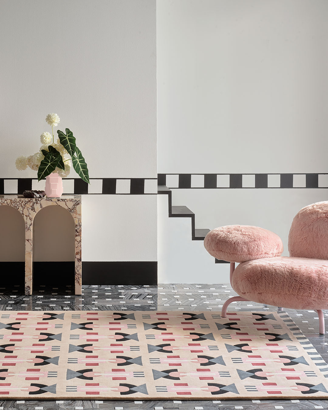 Maja Geometric Design Hand-Tufted Area Rug-bisha-rugs