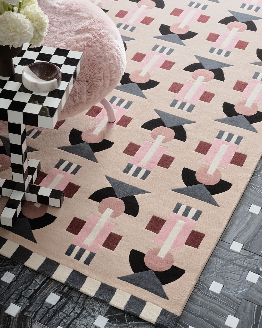 Maja Geometric Design Hand-Tufted Area Rug-bisha-rugs