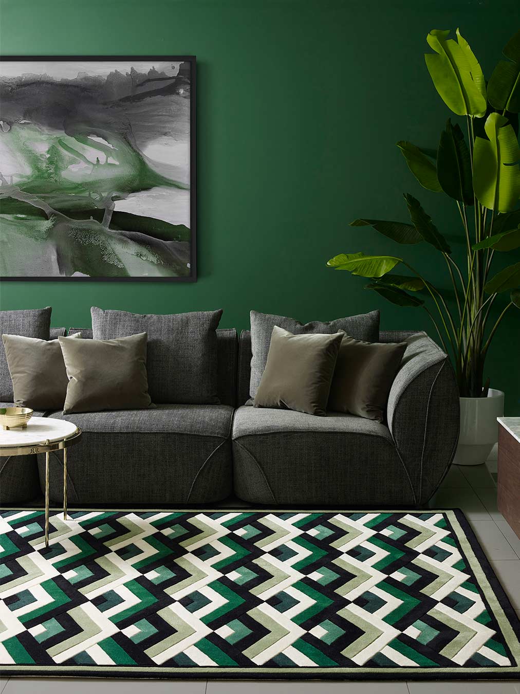 Moscow Geometric Design Hand-Tufted Rug-bisha-rugs