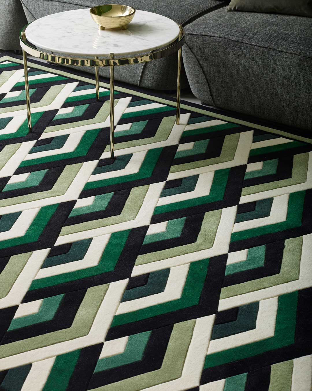 Moscow Geometric Design Hand-Tufted Rug-bisha-rugs