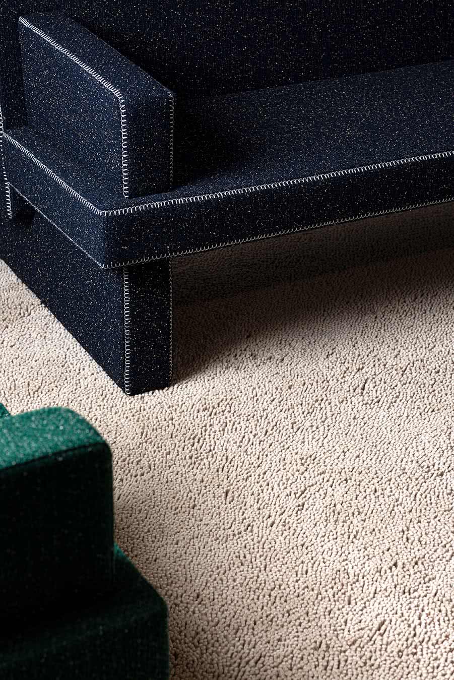 Napoleon Shag Sandstone Beige Color Modern Design Hand-Tufted Rug-bisha-rugs