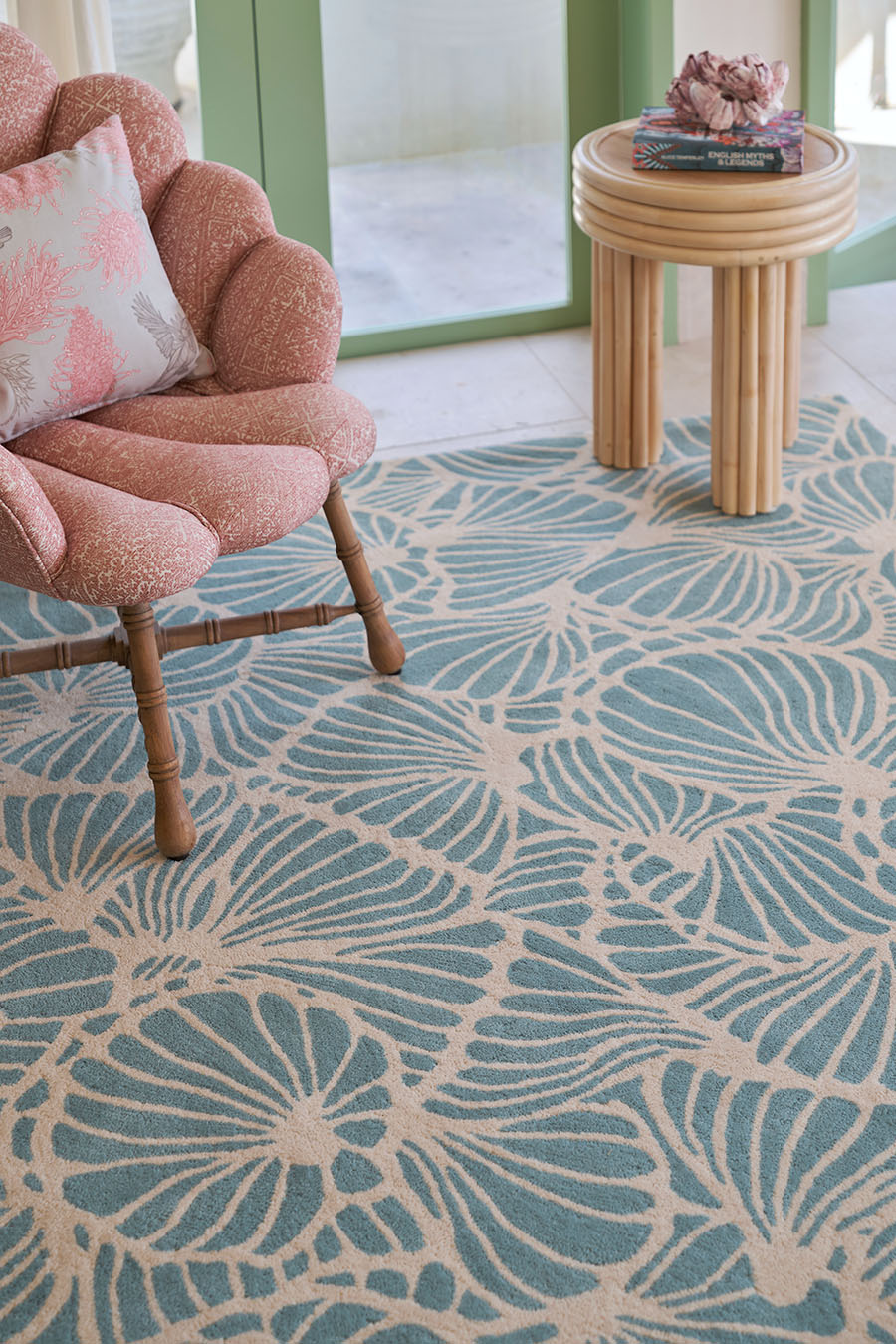 Mallee Buds Premium Design Hand-Tufted Area Rug-bisha-rugs
