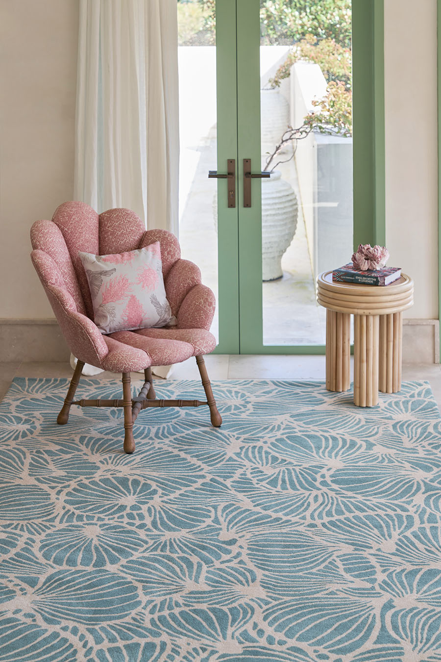 Mallee Buds Premium Design Hand-Tufted Area Rug-bisha-rugs