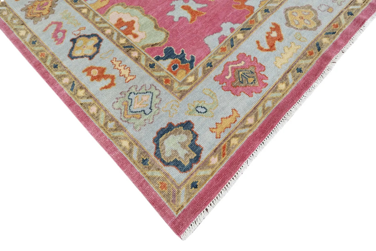 ZORELLE Oushak Style Hand Knotted Rug