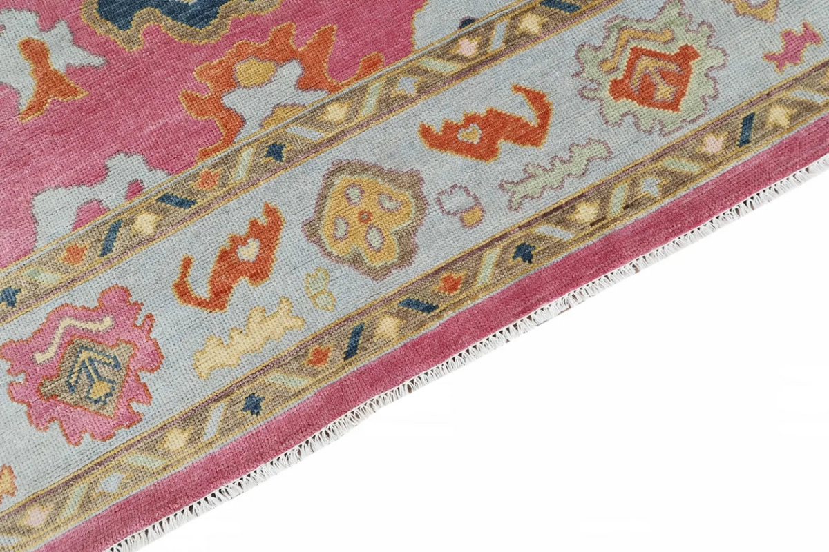ZORELLE Oushak Style Hand Knotted Rug