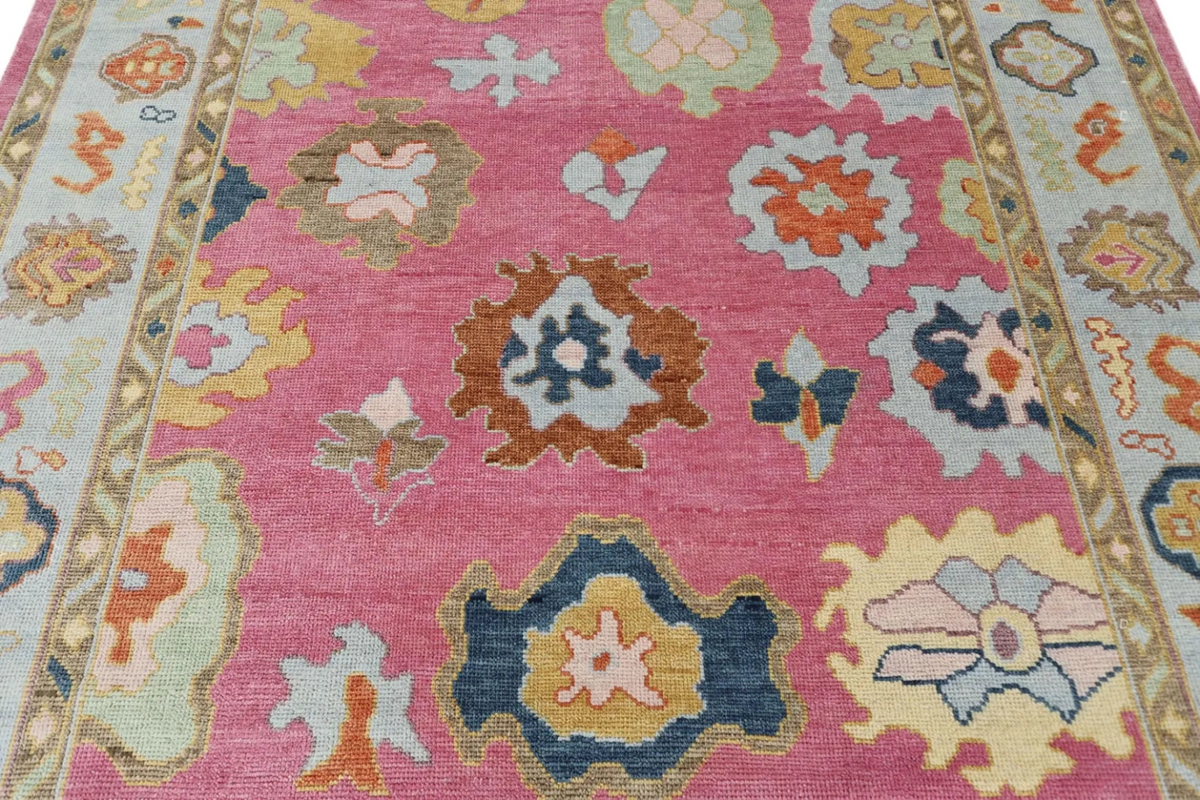 ZORELLE Oushak Style Hand Knotted Rug