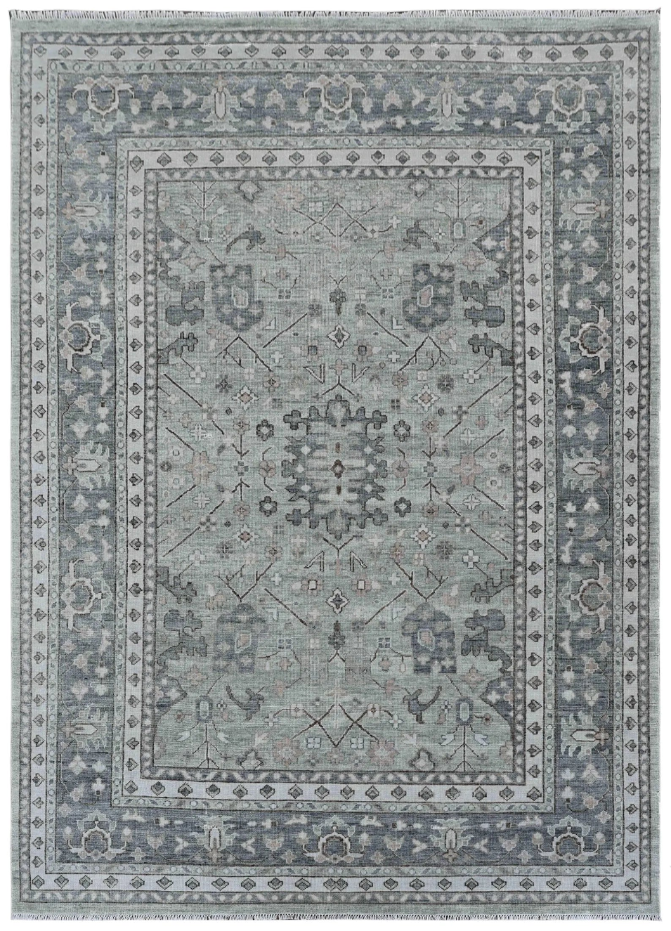 ELVARA Oushak Style Hand Knotted Rug