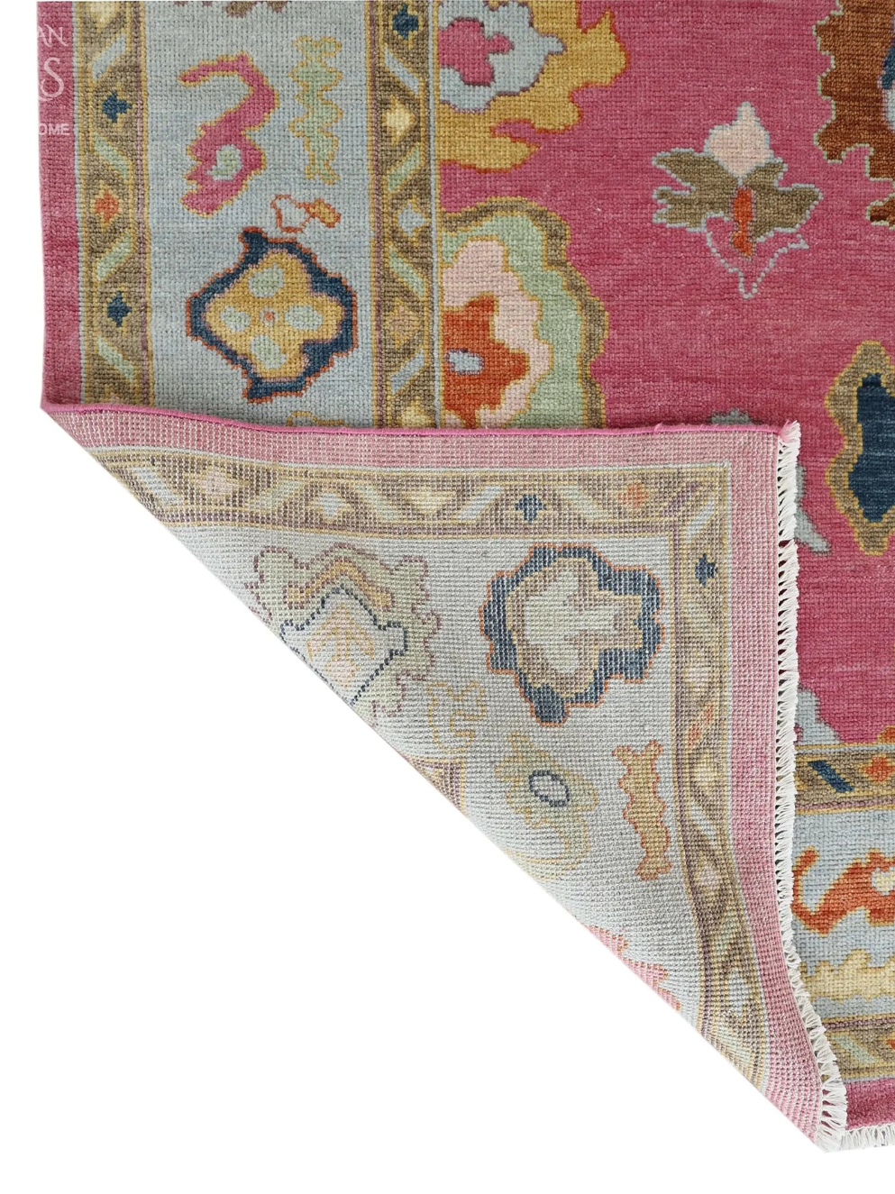 ZORELLE Oushak Style Hand Knotted Rug