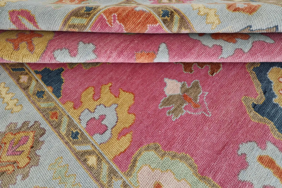 ZORELLE Oushak Style Hand Knotted Rug
