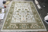 OLIVE ASH Hand Knotted Oushak Rug