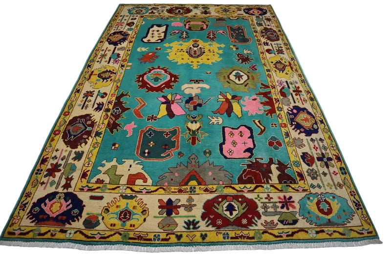 IMPERIAL FIELD Turkish Oushak Wool Area Rug