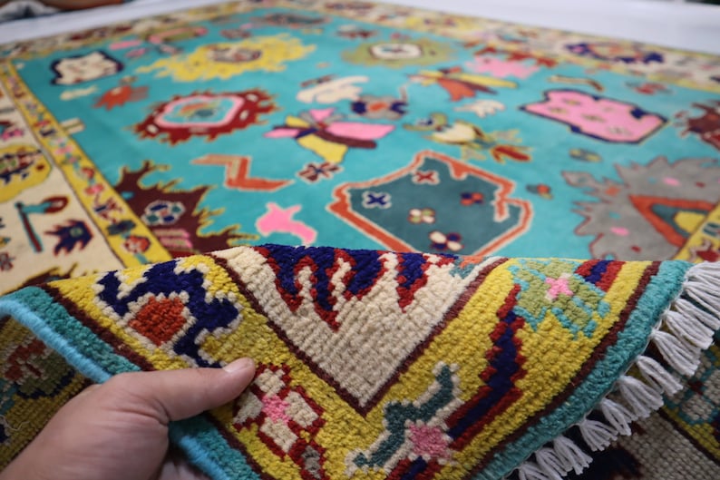IMPERIAL FIELD Turkish Oushak Wool Area Rug
