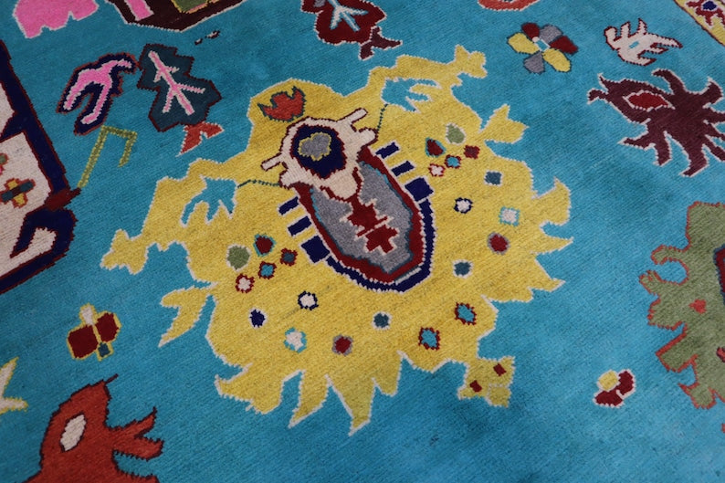 IMPERIAL FIELD Turkish Oushak Wool Area Rug