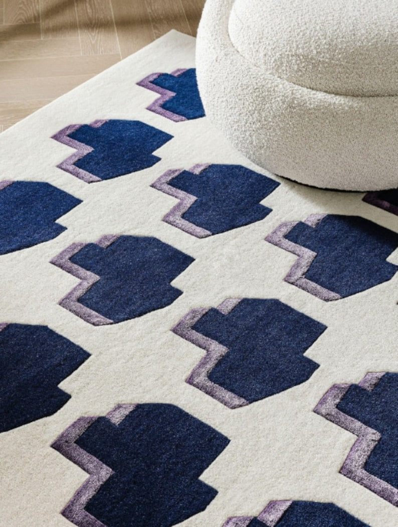 Multicolor Modern Design Hand-Tufted Rug For Stylish Home-Bisha Rugs